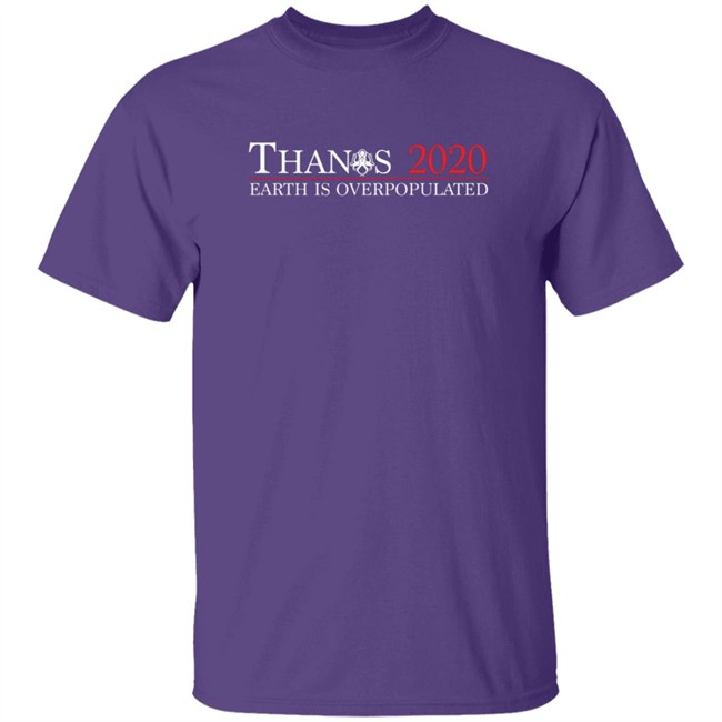 Jimmy Folino Thanos 2020 Earth Is Overpopulated Shirt Jimmy Folino Thanos 2020 Earth Is Overpopulated Shirt