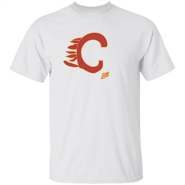 Andrew Mangiapane Flames Mangiapane Art T Shirt Flame Sport