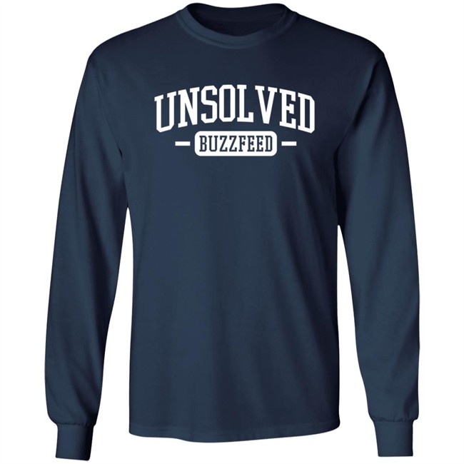 Shop the Buzzfeed Unsolved Merch Store BuzzFeed Unsolved Collegiate Shirt Shop the Buzzfeed Unsolved Merch Store BuzzFeed Unsolved Collegiate Shirt