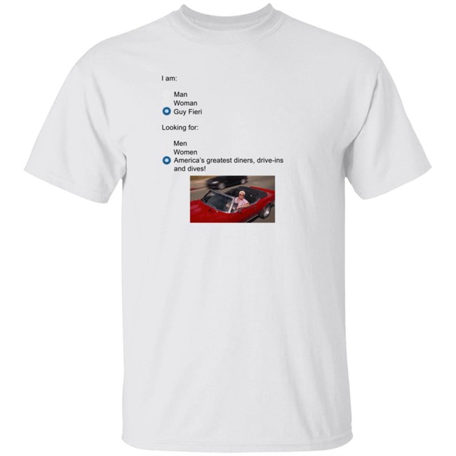 Bailey Carlin Looking For Meme Tee Shirt Guy Fieri Store Merch B.W. Carlin