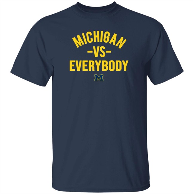 Mden Valiant Detroit Versus Everybody University Of Michigan Michigan Vs Everybody Student Athlete Nil Shirt