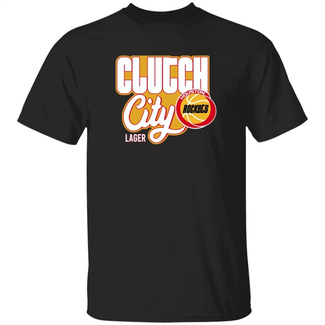 Houston Rockets Clutch City Lager T Shirt Vernon Maxwell Houston Rockets Clutch City Lager T Shirt Vernon Maxwell