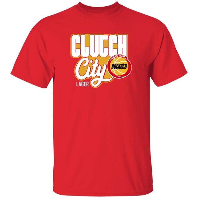 Houston Rockets Clutch City Lager T Shirt Vernon Maxwell