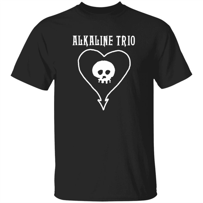 Cradle Of Filth Merch Alkaline Trio Classic Heartskull Shirt