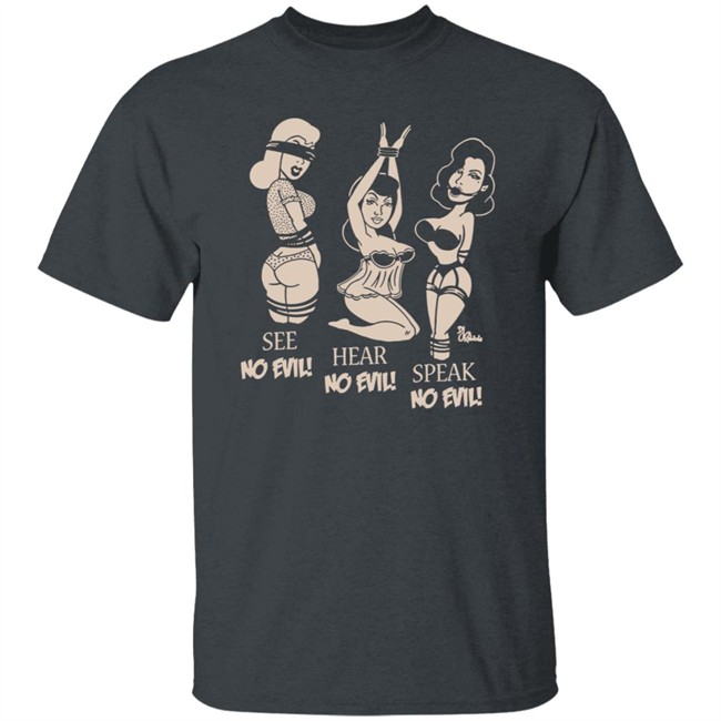 Inked Shop No Evil Tee Shirt By Pinky Star Inked Shop No Evil Tee Shirt By Pinky Star
