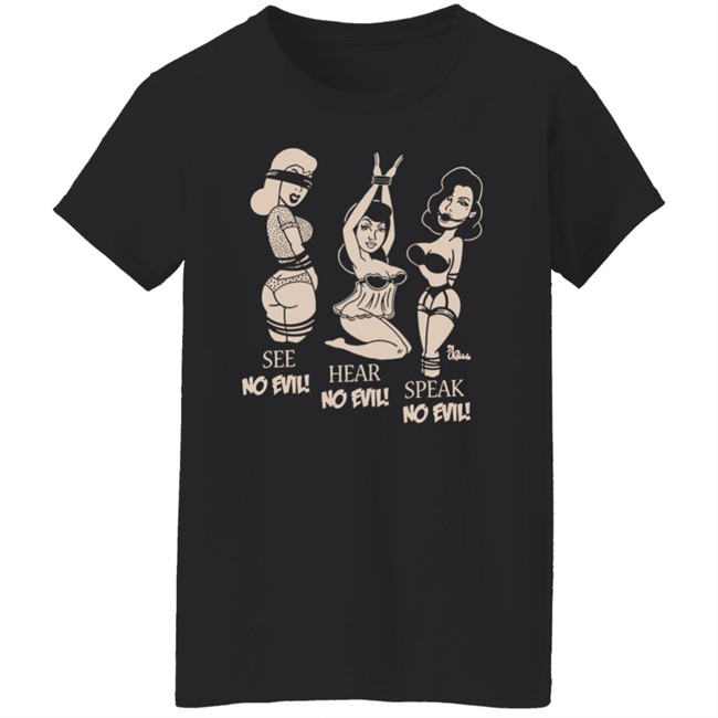Inked Shop No Evil Tee Shirt By Pinky Star Inked Shop No Evil Tee Shirt By Pinky Star