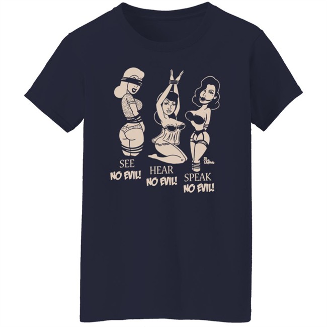 Inked Shop No Evil Tee Shirt By Pinky Star Inked Shop No Evil Tee Shirt By Pinky Star