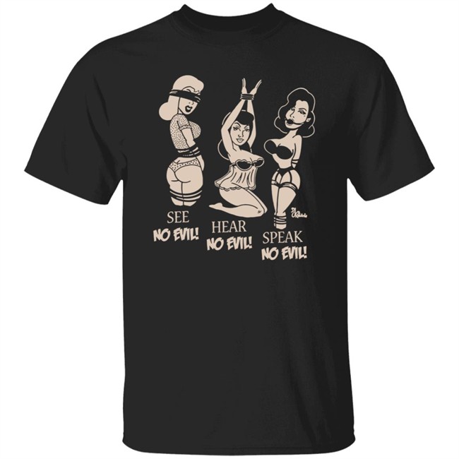 Inked Shop No Evil Tee Shirt By Pinky Star