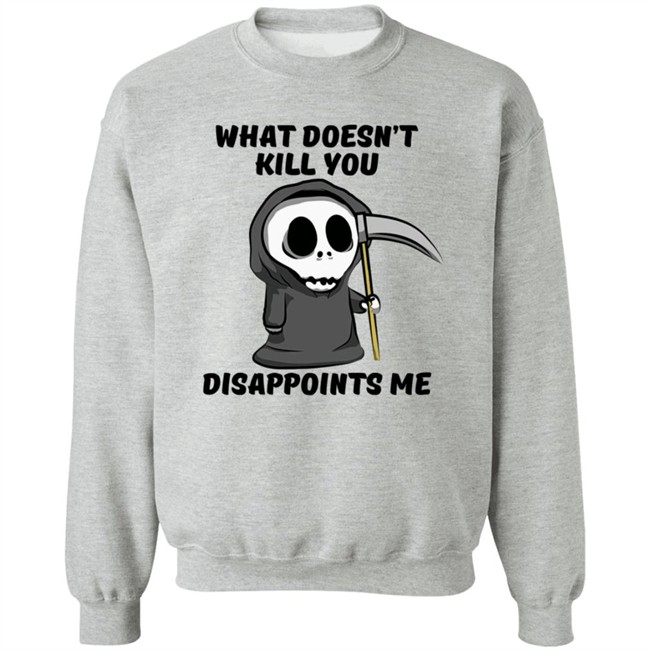 Grim Reaper Cartoon What Doesn't Kill You Disappoints Me Hoodie Caytlyn Brooke Grim Reaper Cartoon What Doesn't Kill You Disappoints Me Hoodie Caytlyn Brooke