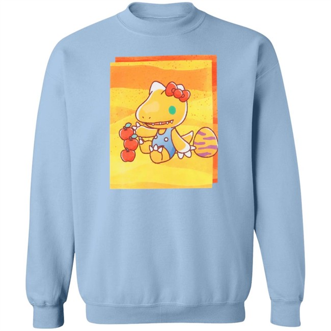 Atsuko Store Hello Kitty X Digimon Agumon White Shirt Atsuko Store Hello Kitty X Digimon Agumon White Shirt