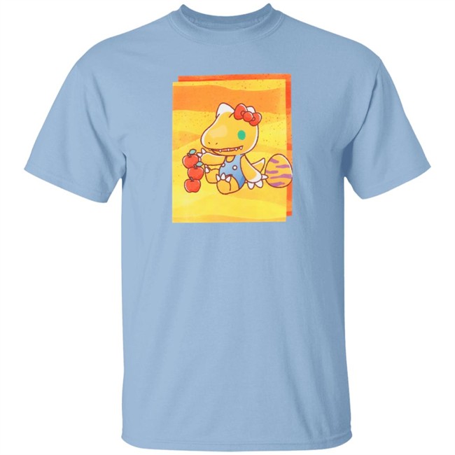 Atsuko Store Hello Kitty X Digimon Agumon White Shirt Atsuko Store Hello Kitty X Digimon Agumon White Shirt