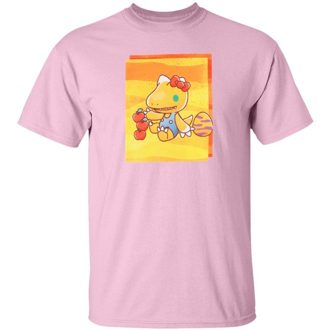 Atsuko Store Hello Kitty X Digimon Agumon White Shirt Atsuko Store Hello Kitty X Digimon Agumon White Shirt