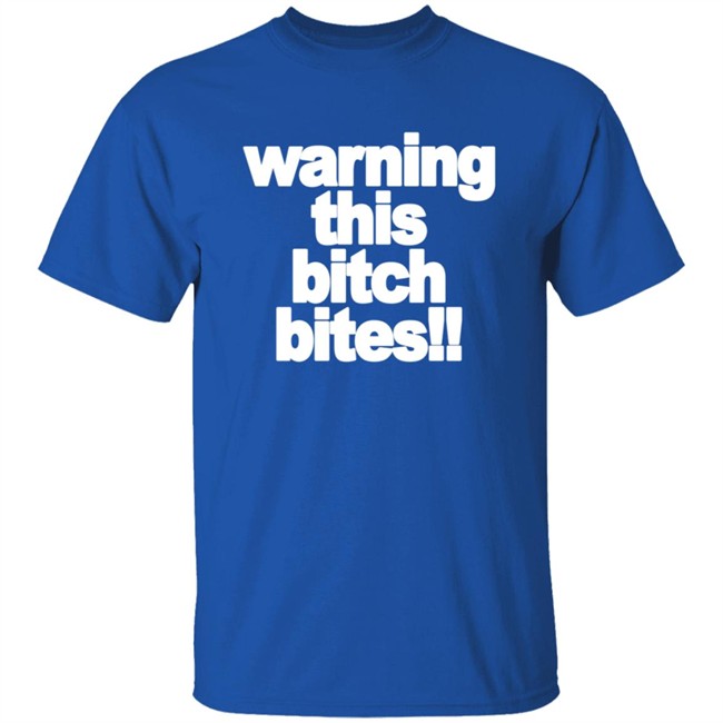 Punxnkisses Merch Warning This Bitch Bites Baby Tee Shirt Punxnkisses Merch Warning This Bitch Bites Baby Tee Shirt