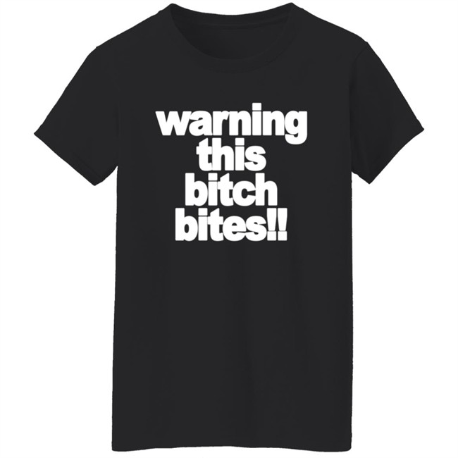 Punxnkisses Merch Warning This Bitch Bites Baby Tee Shirt Punxnkisses Merch Warning This Bitch Bites Baby Tee Shirt