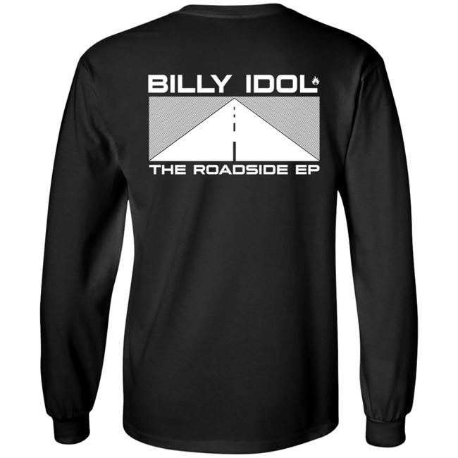 Billy Idol Merch The Roadside Ep Black Shirt Billy Idol Merch The Roadside Ep Black Shirt