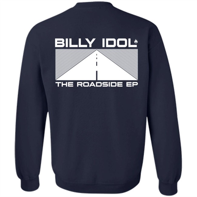 Billy Idol Merch The Roadside Ep Black Shirt Billy Idol Merch The Roadside Ep Black Shirt