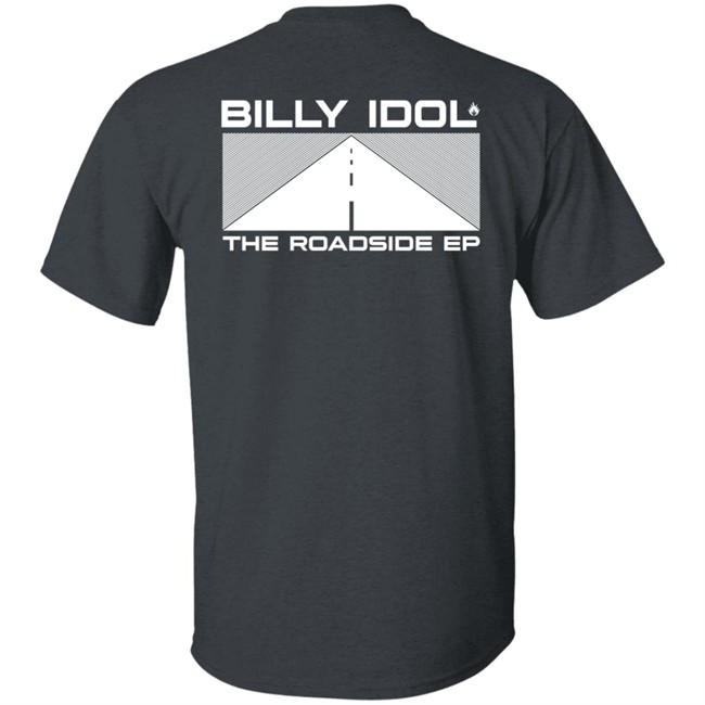 Billy Idol Merch The Roadside Ep Black Shirt Billy Idol Merch The Roadside Ep Black Shirt