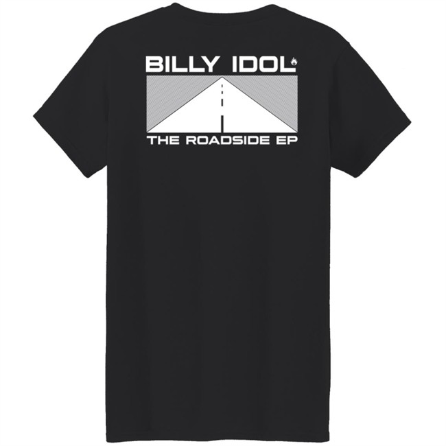 Billy Idol Merch The Roadside Ep Black Shirt Billy Idol Merch The Roadside Ep Black Shirt
