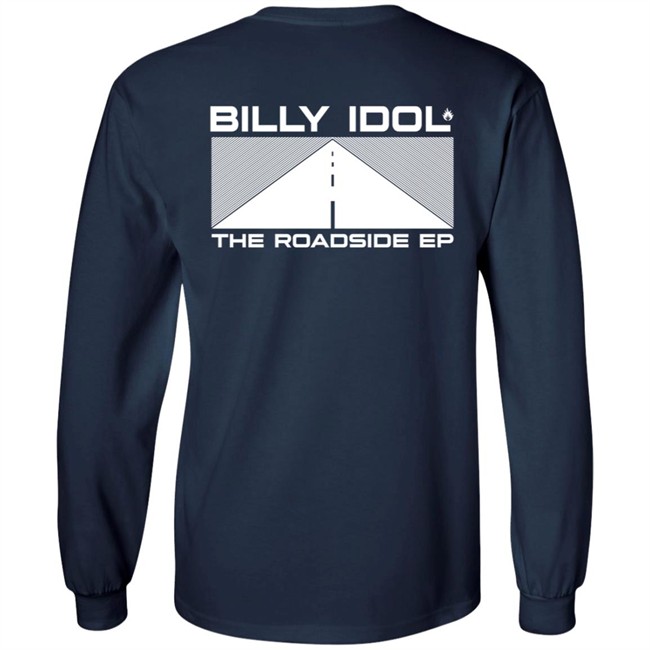Billy Idol Merch The Roadside Ep Black Shirt Billy Idol Merch The Roadside Ep Black Shirt