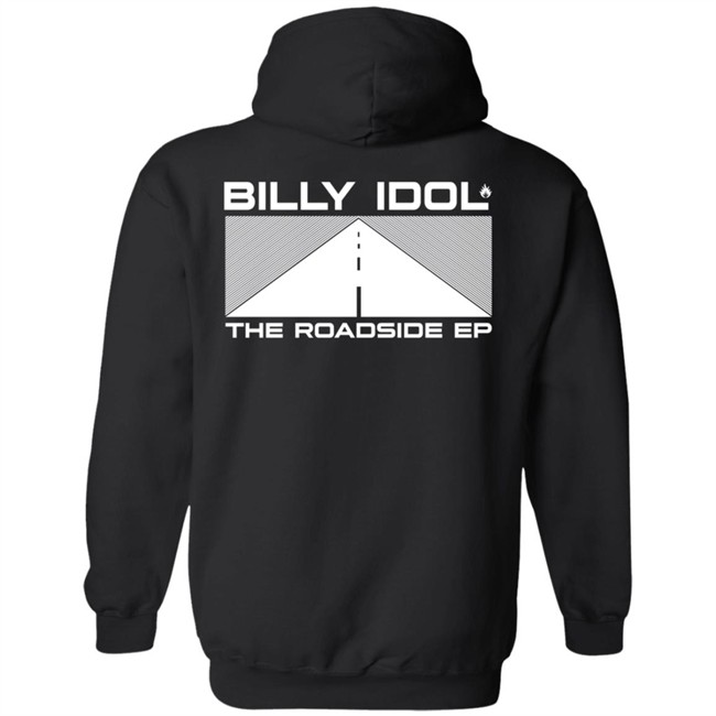 Billy Idol Merch The Roadside Ep Black Shirt Billy Idol Merch The Roadside Ep Black Shirt
