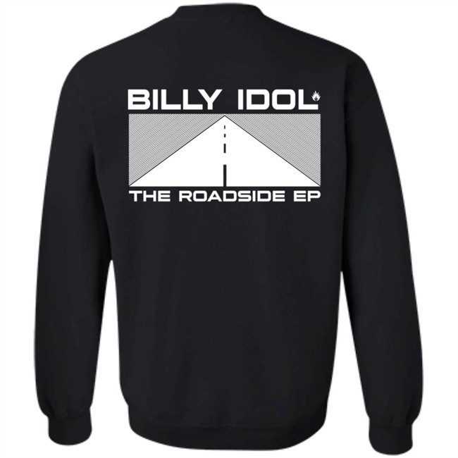 Billy Idol Merch The Roadside Ep Black Shirt Billy Idol Merch The Roadside Ep Black Shirt