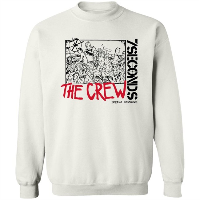 Night Shift Merch 7 Seconds Walsby Crew T Shirt Night Shift Merch 7 Seconds Walsby Crew T Shirt