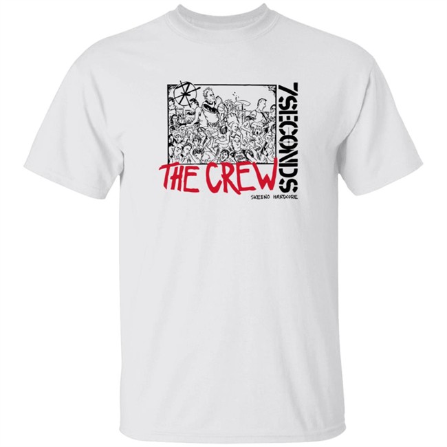 Night Shift Merch 7 Seconds Walsby Crew T Shirt Night Shift Merch 7 Seconds Walsby Crew T Shirt