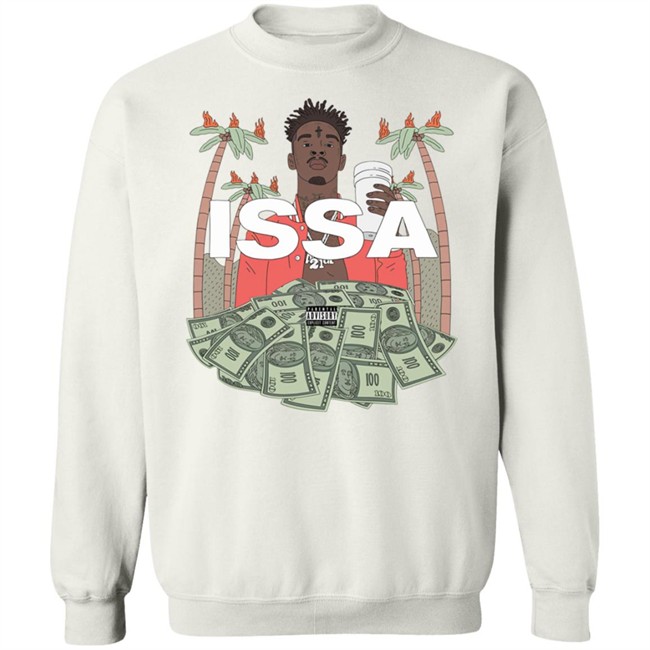21 Savage Merch Issa White T-Shirt 21 Savage Merch Issa White T-Shirt