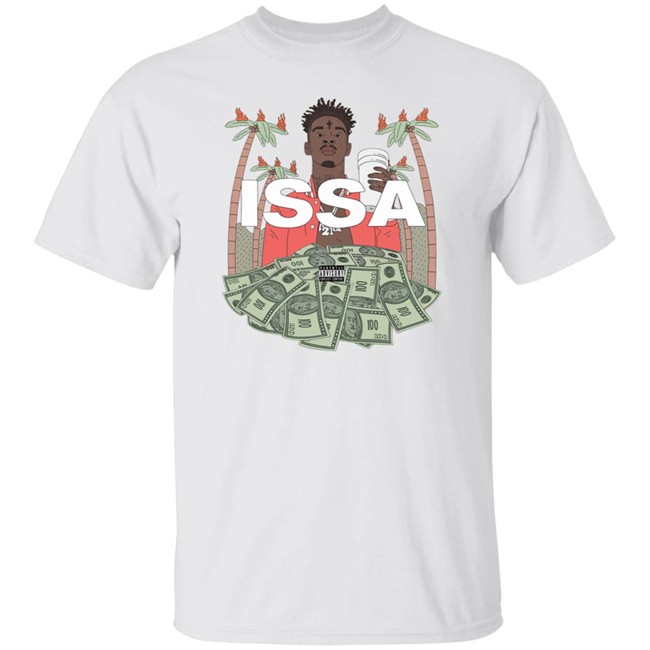 21 Savage Merch Issa White T-Shirt