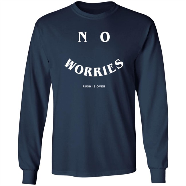 Delta Gamma Merch No Worries Tee Shirt Delta Gamma Merch No Worries Tee Shirt