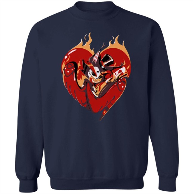 Vshojo Merch Flaming Heart Husk Tee Shirt Vshojo Merch Flaming Heart Husk Tee Shirt