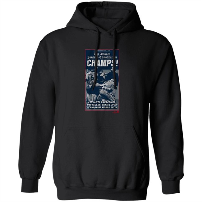 Breaking T The Atlanta Journal-Constitution World Champs Cover Shirt Navy Breaking T The Atlanta Journal-Constitution World Champs Cover Shirt Navy