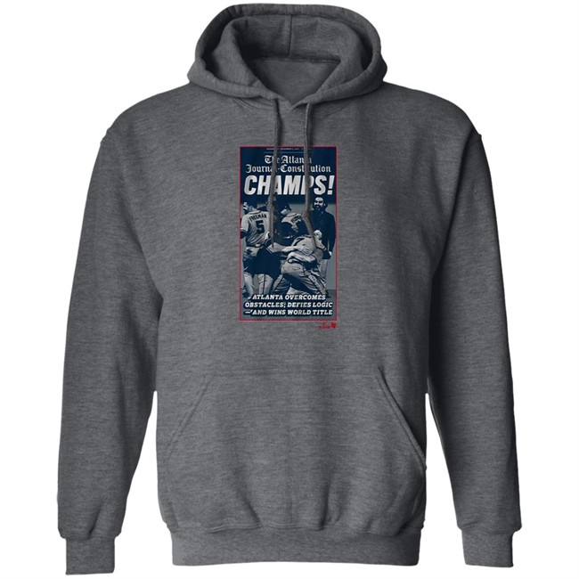 Breaking T The Atlanta Journal-Constitution World Champs Cover Shirt Navy Breaking T The Atlanta Journal-Constitution World Champs Cover Shirt Navy