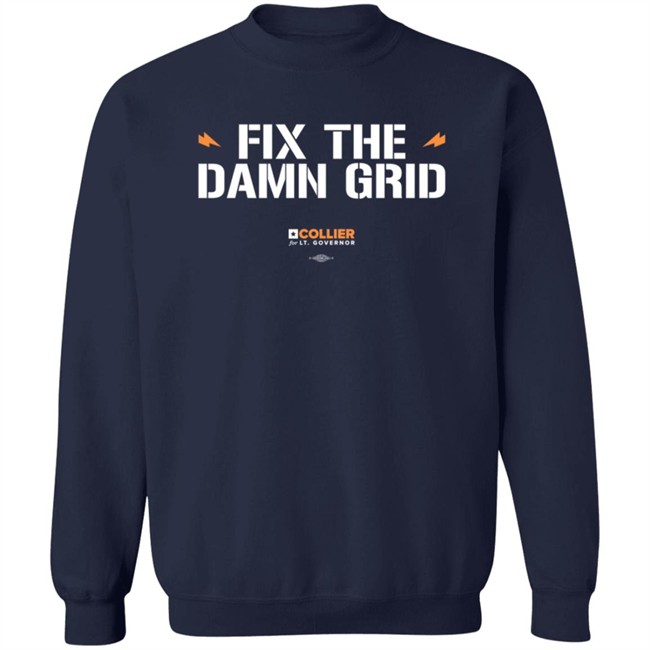 Collier for Texas Fix The Damn Grid T Shirt Corontined Collier for Texas Fix The Damn Grid T Shirt Corontined