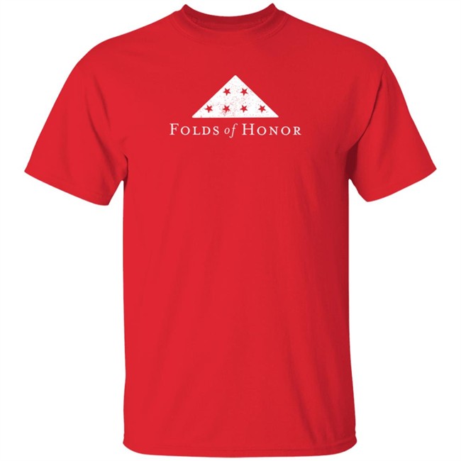 Dan Bongino Folds Of Honor Merch Unrl Sueded Red T Shirt Ron Filipkowski