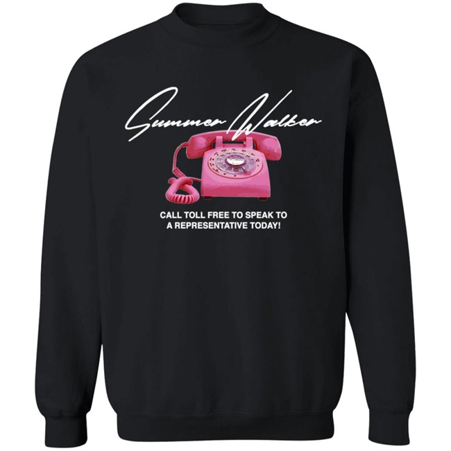 Summer Walker Merch Toll Free Hoodie Sweatshirt Summer Walker Merch Toll Free Hoodie Sweatshirt