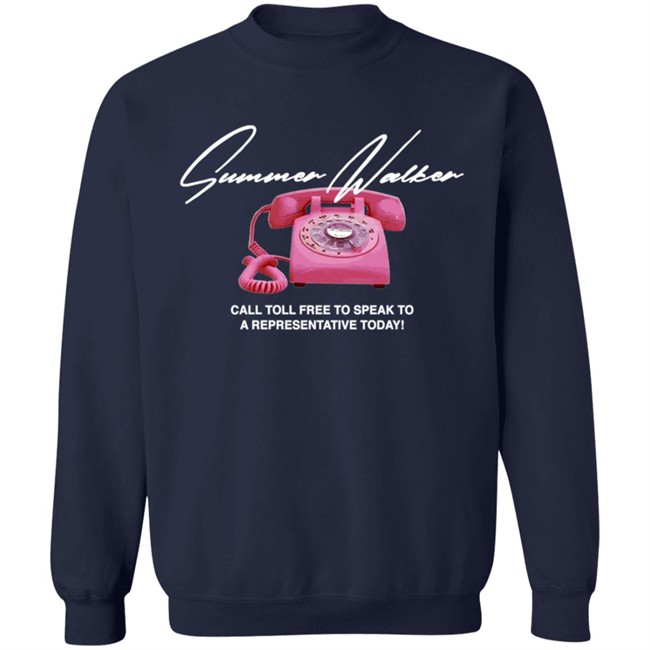 Summer Walker Merch Toll Free Hoodie Sweatshirt Summer Walker Merch Toll Free Hoodie Sweatshirt