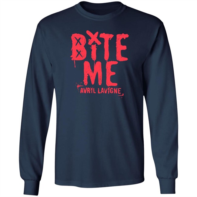 Avril Lavigne Merch Bite Me Shirt Avril Lavigne Merch Bite Me Shirt
