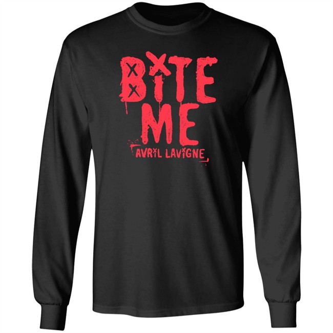 Avril Lavigne Merch Bite Me Shirt Avril Lavigne Merch Bite Me Shirt