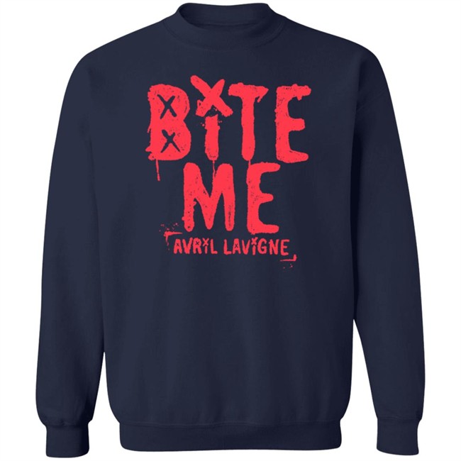 Avril Lavigne Merch Bite Me Shirt Avril Lavigne Merch Bite Me Shirt