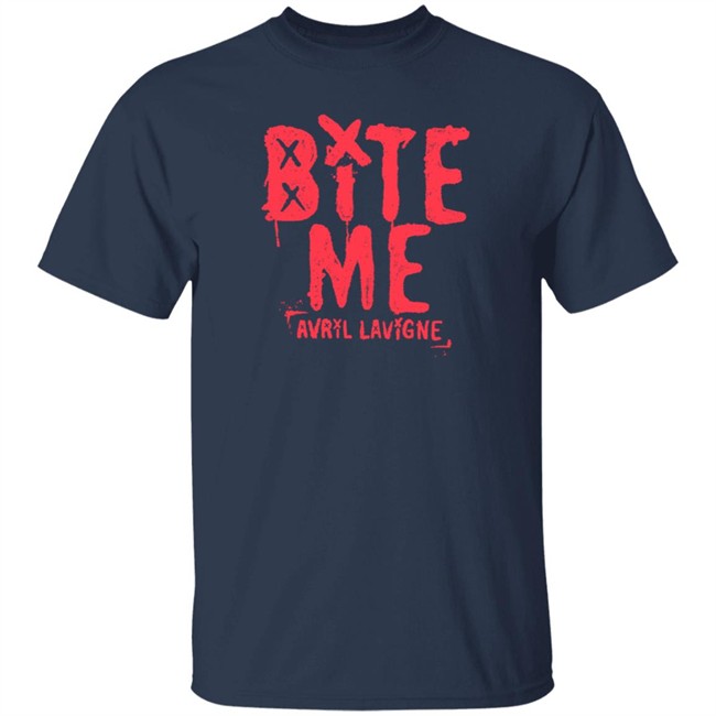 Avril Lavigne Merch Bite Me Shirt Avril Lavigne Merch Bite Me Shirt