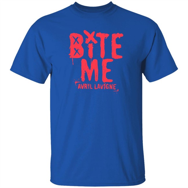 Avril Lavigne Merch Bite Me Shirt Avril Lavigne Merch Bite Me Shirt