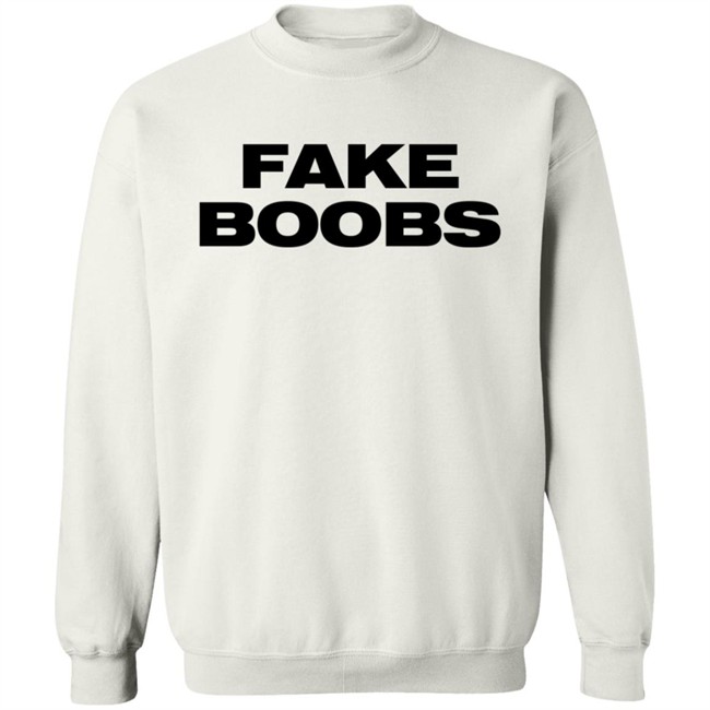 Lizzo Merch Lizzo Fake Boobs White Sweatshirt