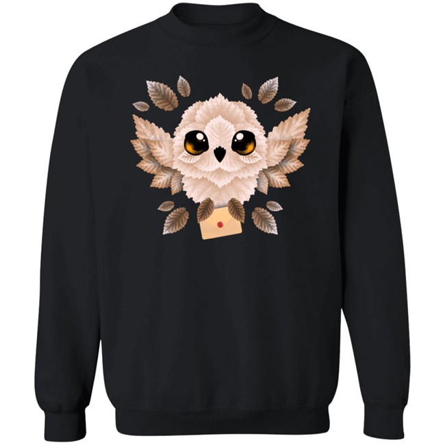 Owl Mail Of Leaves Hoodie Owl Mail Of Leaves Hoodie