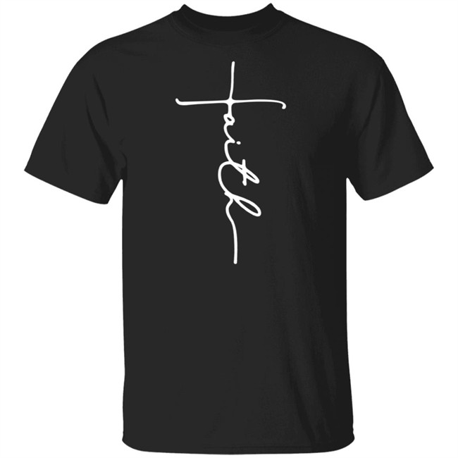 Faith Cross Christian T Shirt