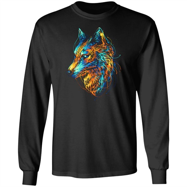 Colourful Wolf T Shirt Colourful Wolf T Shirt