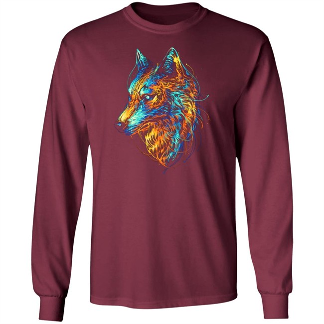 Colourful Wolf T Shirt Colourful Wolf T Shirt