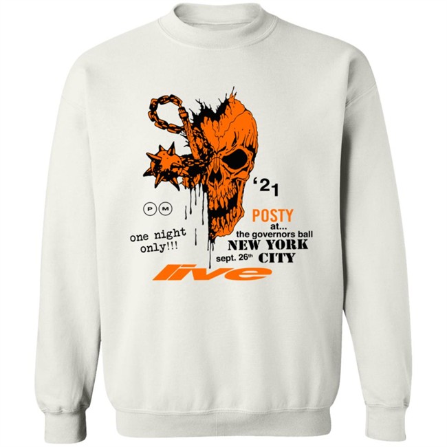Post Malone Merch Skull White Tee Shirt Post Malone Merch Skull White Tee Shirt