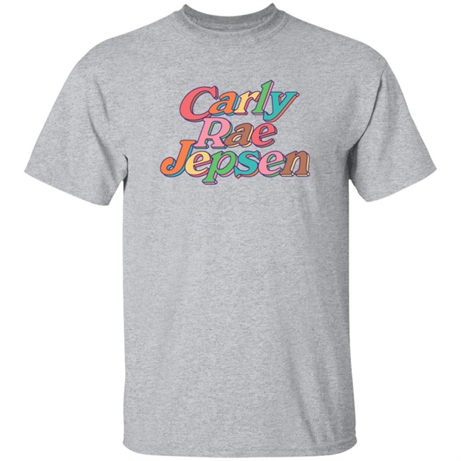 Carly Rae Jepsen Merch Rainbow Crj Tee Pink Carly Rae Jepsen Merch Rainbow Crj Tee Pink
