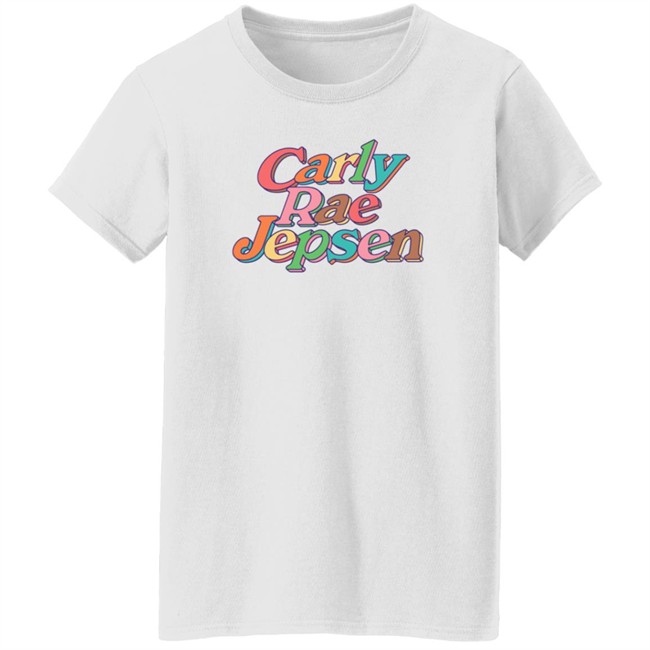 Carly Rae Jepsen Merch Rainbow Crj Tee Pink Carly Rae Jepsen Merch Rainbow Crj Tee Pink